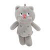 Плюшевая игрушка кошка Polka Fluffy Dot брелок, доступна в розовом, сером, коричневом и кремовом оттенках