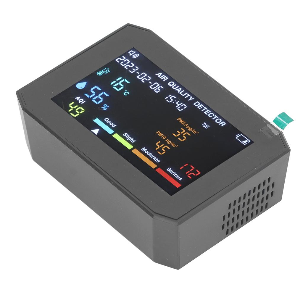  Монитор качества PM2. PM10 HCHO TVOC CO2 Датчик температуры и влажности ЖК-экран Многофункциональный