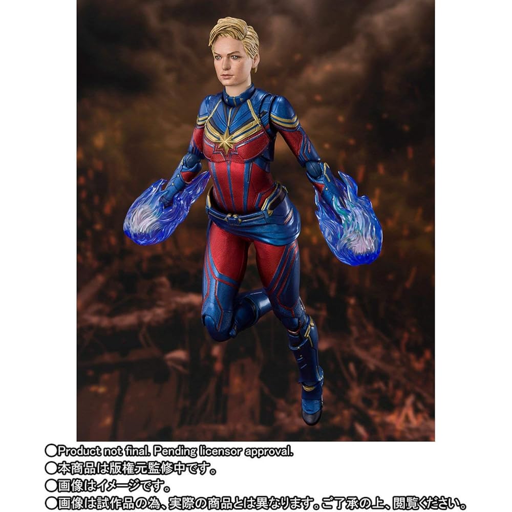 Bandai S.H.Figuarts Капитан Марвел Мстители Финал Фигурка Действия Коллекционная Игрушка