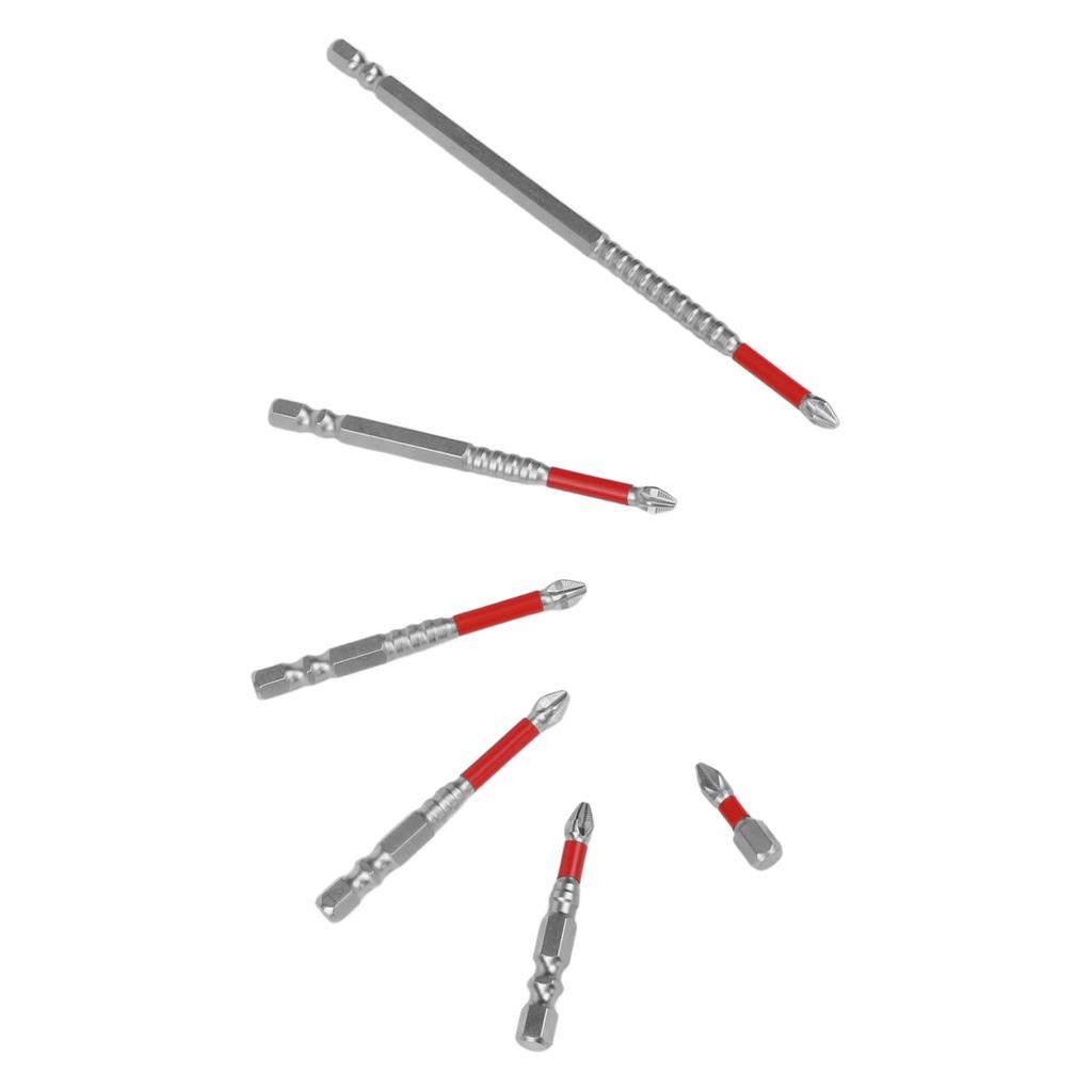 Long Drill Bit Set Cross Magnetic Screwdriver Bits PH2 In Alloy Steel for Use
