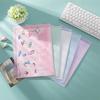 5pcs A4 Plastic Document Folder Clear Document Envelope Folder with Snap Button Storage Folder Organizer for School