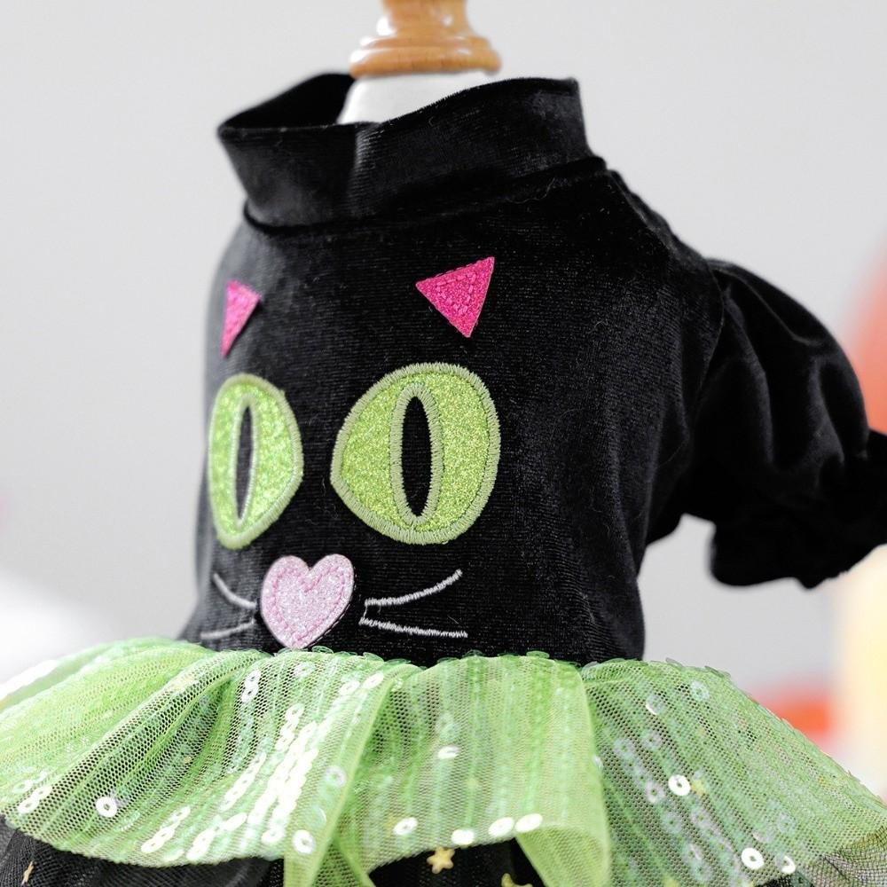 Comfortable Dog Halloween Dress Two Legged Dog Lace Skirt Cute Puppy Sweatshirt Cosplay Party