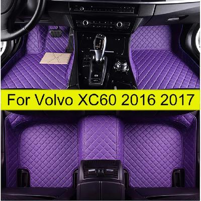 Автомобильные коврики для Volvo XC60 2016 2017 Автомобильные коврики для ног Покрытие ковриком салона Аксессуары для интерьера