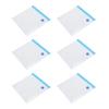 6Pcs Vacuum Zipper Bags Food Sealer Storage Reusable Bags with Double Layer Zippers Designed(29x22cm )