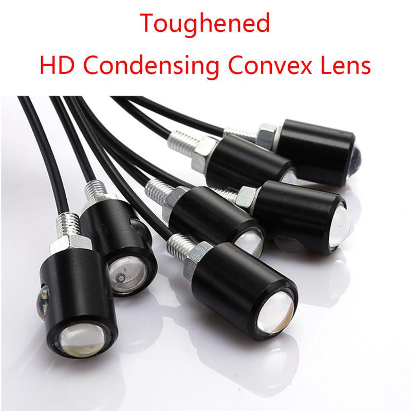 1 пара универсальных светодиодных мини-указателей поворота для мотоцикла в форме орлиного глаза для Kawasaki и Honda