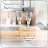 Silver Plated Goblet Flute Wine Glass with Blue Box, Best for Parties, Diwali Gift Item, 100 ML Each, Set of 2