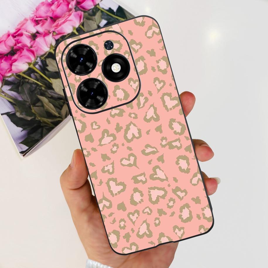 Чехол для Tecno Spark Go 2024 Популярный Цветок Астронавт Capa Силиконовый Мягкий Чехол для Tecno SparkGo 2024 BG6 Ударопрочный Корпус Телефона