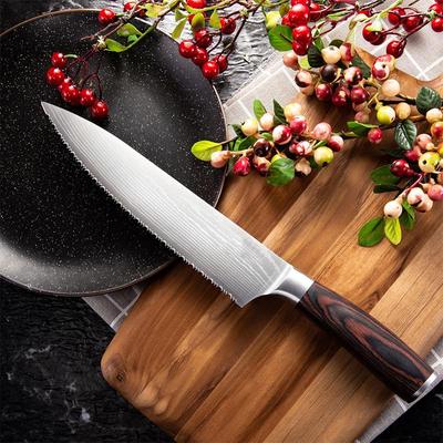 Нож шеф-повара из нержавеющей стали, нож для мяса, кухонные ножи, инструменты для приготовления пищи, зубчатый нож для замороженного мяса