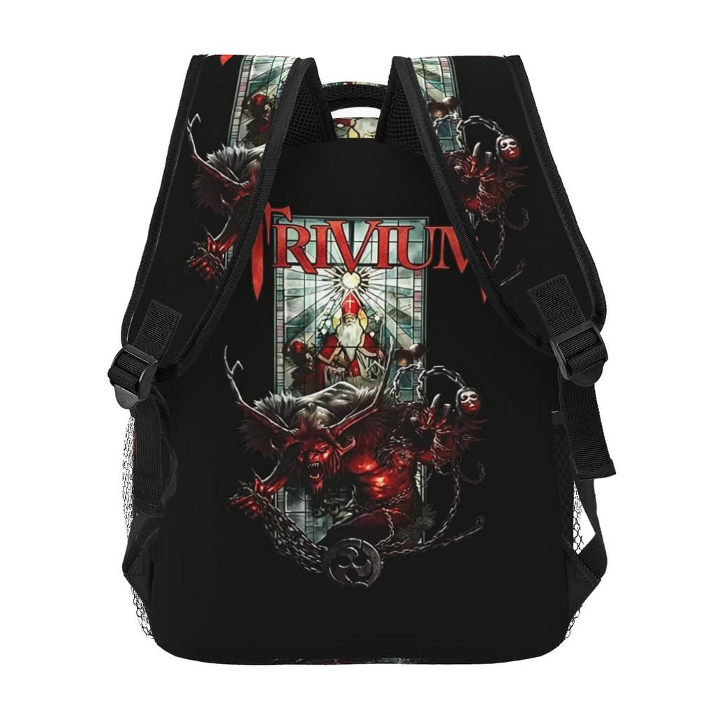 Группа Рок Trivium Shogun Альбом Рюкзаки Мальчики Девочки Школьный рюкзак Студенты Школьные сумки Мультяшный Рюкзак Сумка через плечо Большая вместимость