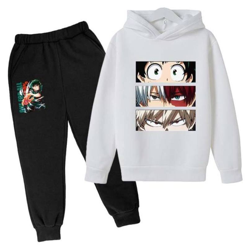 Kids Sportswear Kids My Hero Academia Clothing Sets Baby Boy Girls Fashion Anime Suits Cartoon Hoodie Sweater+pants