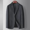 Men's Houndstooth Wool Suit Jacket - 2024 Autumn/Winter Collection for Middle-Aged and Young Adults