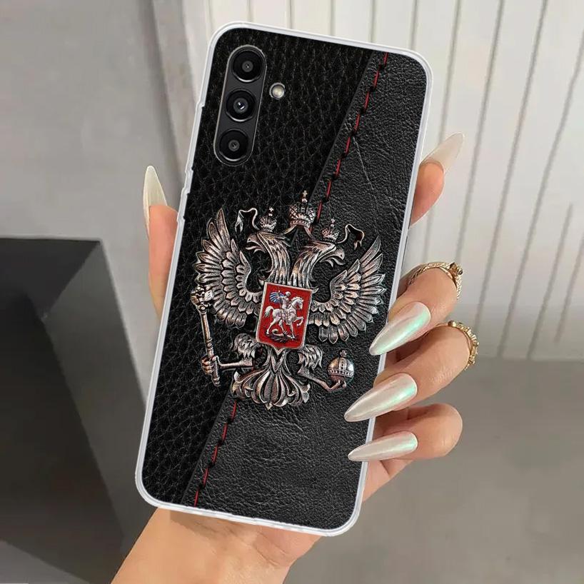 Россия Русские Флаги Герб Чехол для Телефона для Samsung Galaxy A16 A26 A36 A56 A15 A25 A35 A55 A14 A24 A34 A54 A13 A23 A33 A53 A05S A
