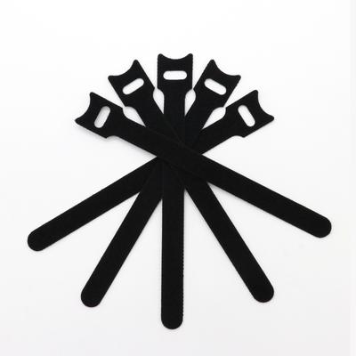 Съемные кабельные стяжки, органайзер для проводов, черный, 15, 20, 25, 30 см, нейлоновые крючки, петли, ремни, упаковка на молнии, бандажная стяжка, пластиковое крепление