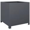 VidaXL Jardinière anthracite 50x50x50 cm acier, planteur, jardinière de patio, bac à fleurs, jardinière d'extérieur, boîte à 851215