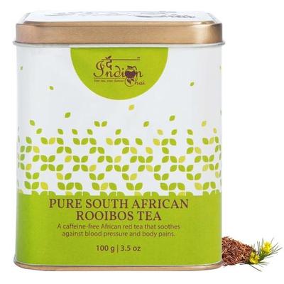 The Indian Chai - южноафриканский чай ройбуш 100 г, чистое наслаждение, богатый антиоксидантами травяной напиток для релаксации и хорошего самочувствия