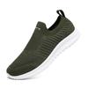 Lightweight Men's Flats Breathable Knitted Casual Sneakers Slip-on Walking Shoes Elastic Running Jogging Shoes