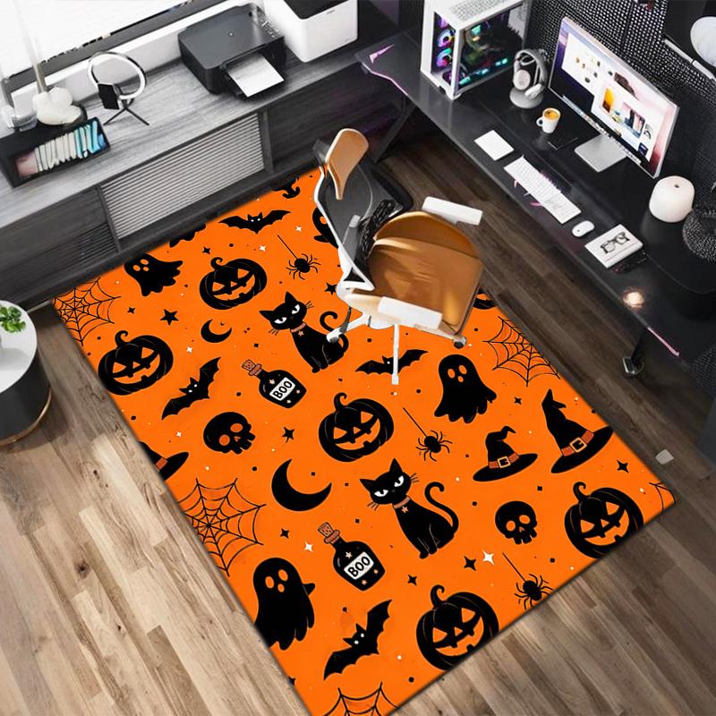 1PC Halloween theme Rug - home decoration Carpet For Living Room Bedroom Flooring Computer Chair Area Rug