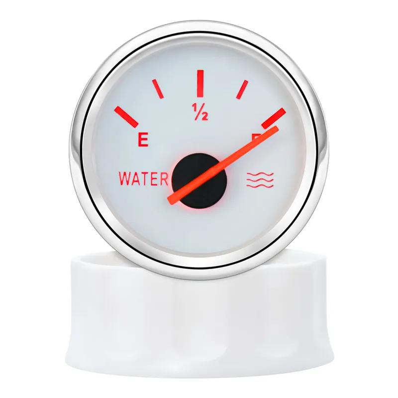 100-600mm Stainless Steel Marine Fuel Level Gauge Sensor Auto Red Color LED 0-190 Ohm Water Tank Meter Indicator for Car Boat