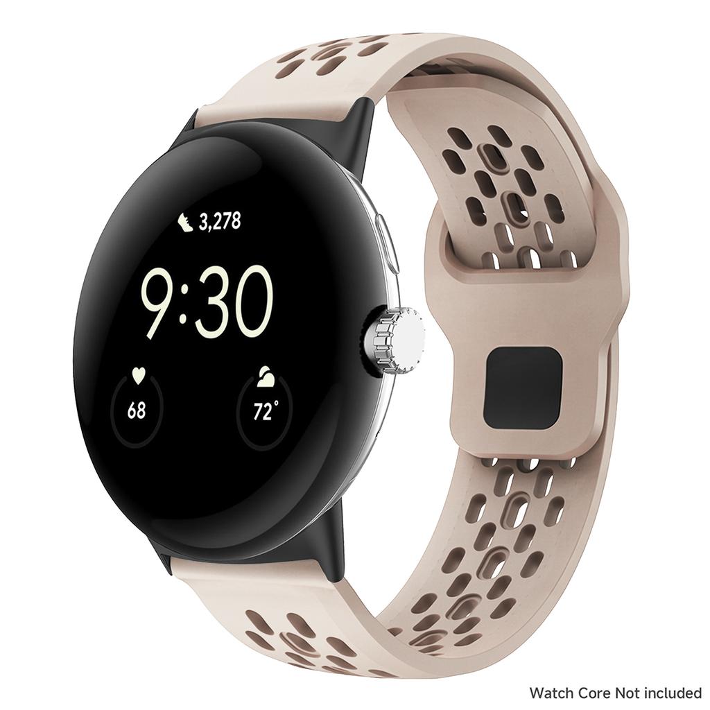 Силиконовый Ремешок Для Google Pixel Watch 5/4/3/2/1 Дышащий Спортивный Ремешок Для Pixel 3/4/5 45мм Умных Часов Замена Мягкий Браслет