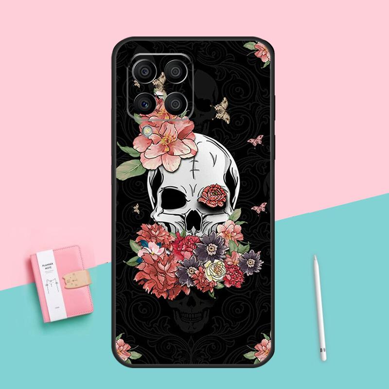 Крутой готический чехол-череп для Samsung Galaxy M53 M33 M23 M13 M12 M22 M32 M52 M20 M14 M54 M11 M21 M31 M51