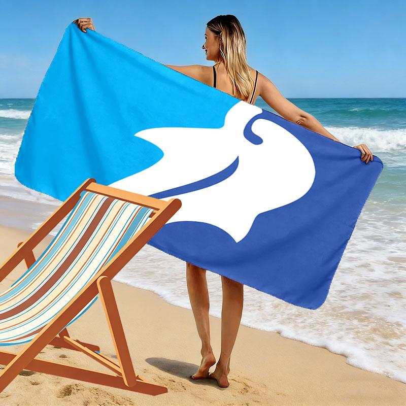 Delfino Pescara 1936 Print Beach Towel, Large Soft Quick Dry Towel for Beach Camping Swimming