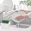 Push Soap Dispenser Plastic Labor Saving Push Down Dish Soap Dispenser for Hand Washing Kitchen Sink