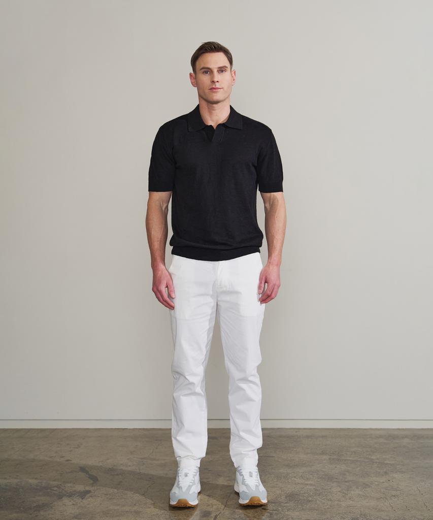 PANICALE White Cotton Chino Pants