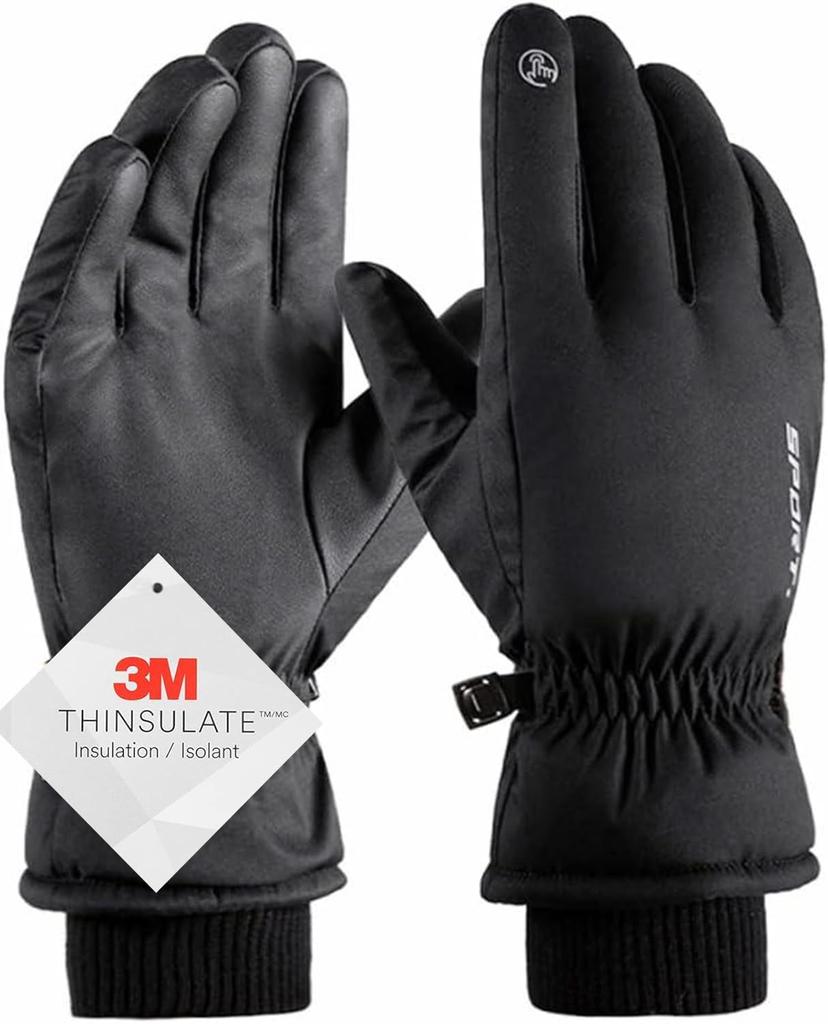AX Ski Cold Weather Outdoor Cycling Smartphone 3M for and and Gloves, Gloves, Gloves, Gloves, Compatible, Thinsulate, Windproof, Water-Repellent,