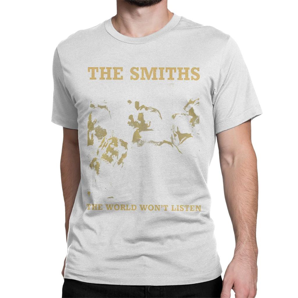 Повседневные винтажные футболки The Smiths для мужчин и женщин, с круглым вырезом, из чистого хлопка, футболки инди-панк-рок-группы, новинка, топы