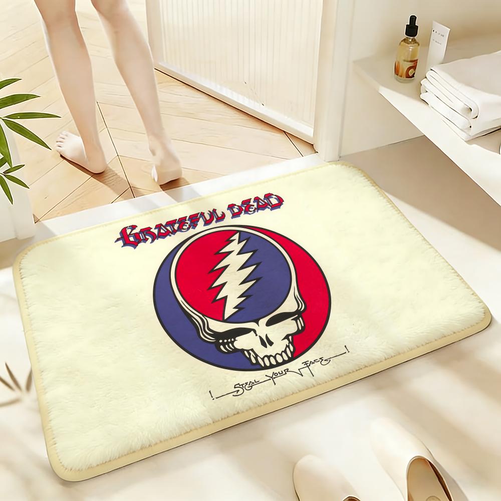 Soft Absorbent Non-Slip Rug Band G-Grateful Dead Floor Mat Home Decor Doormat Bedroom Floor Mat Shower Carpet