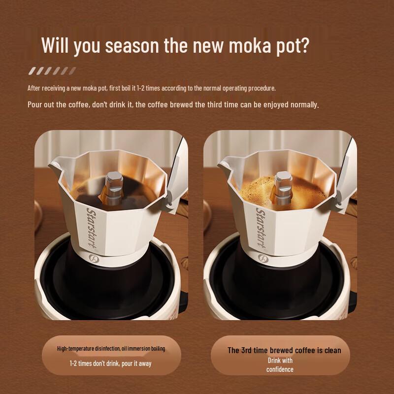 Подарочный набор STAR-START Moka Pot из 10 предметов с ручной кофемолкой