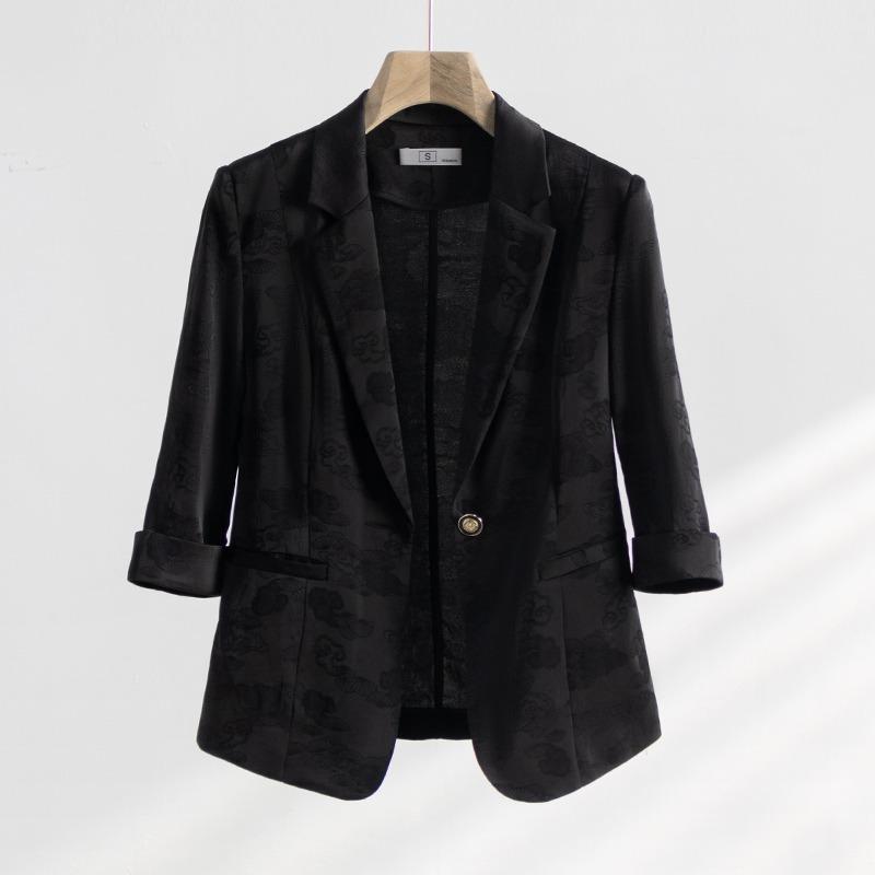 Стильный и элегантный женский розовый пиджак с цветочным принтом, летняя коллекция