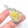 Natural Bumblebee Jasper Gemstone 925 Sterling Silver Gift Pendant 2.40" T6u82