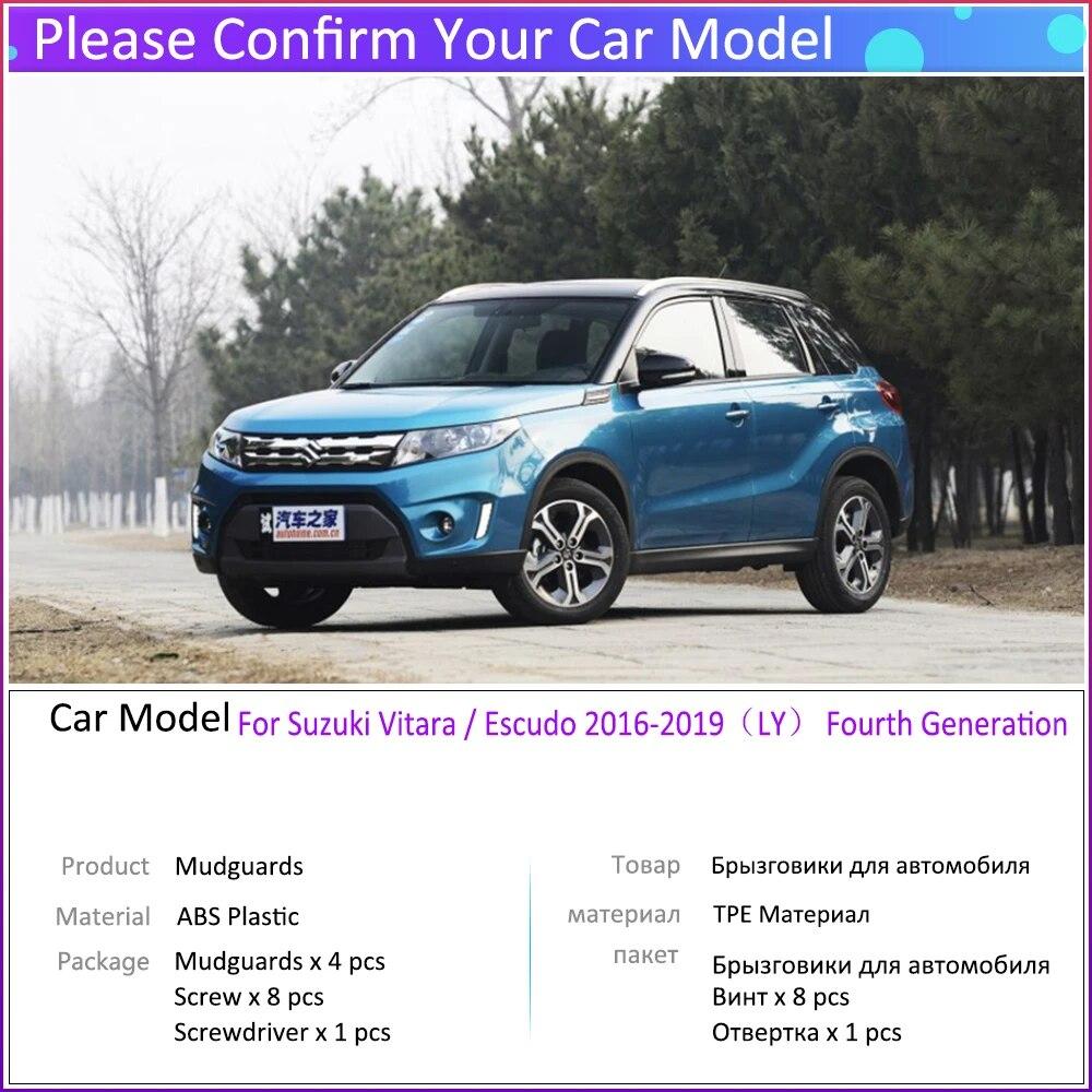 4 шт. автомобильные брызговики для Suzuki Vitara Escudo 2016 2017 2018 LY 4-й брызговик брызговики на крыло автоаксессуары