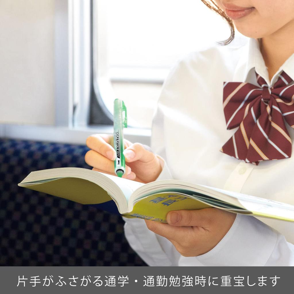 Pentel Knock Handy Line Light 10 штук Хайлайтер, Стиль, S, SXNS15-K, Зеленый,