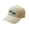 Japanese-style autumn and winter retro brushed baseball cap for men, casual embroidered soft-top cap that makes the head look smaller and provides