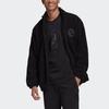 Adidas Originals Velvet Jackets Men's Black Stand Collar Moderate H32150