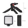 Smartphone Vlog Kit   LED Video Light + Cardioid Microphone + Extendable Phone Clip + Tripod with   Brightness for Live Strm Vlog Video Sh