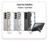 Прозрачный гальванизированный чехол для телефона Samsung S26 Ultra с точными вырезами и ультратонкой подставкой
