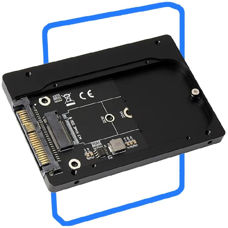 Конвертер U.2 SFF-8639 в M.2 PCIe для твердотельных накопителей, поддерживающий накопители 2230 2242 2260 2280 в алюминиевом корпусе