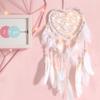 Handmade Girlish Dream Catcher: Love Heart Wall Hanging for Wedding Decoration