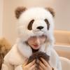 He Hua Qizai Panda Plush Hat Parent Child Decoration Warmth Cute Ear Protector