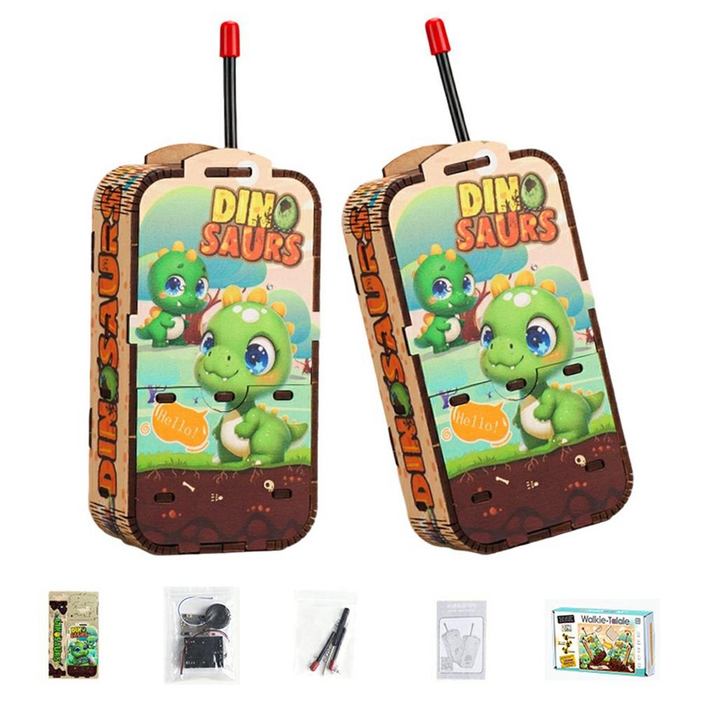 MQ-16/17 Kids DIY Walkie Talkie Building Kit STEM Educational Gift Self-Assembly Electronic Model Toy