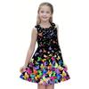 New Summer Fashion Cute Comfortable Butterfly Pattern Children Girls Sleeveless Dresses