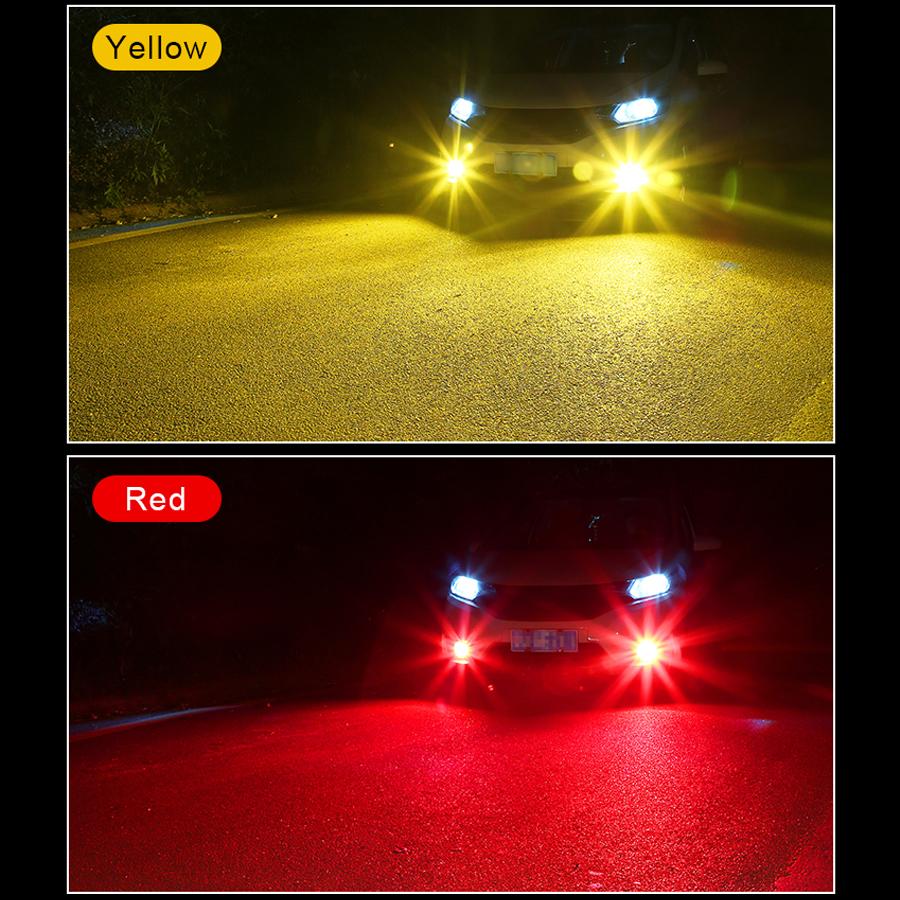 2 шт. 880 3030 чипов, 24 светодиода, несколько цветов, супер яркие автомобильные противотуманные фары, лампы для автомобилей, грузовиков, противотуманные фары, дневные ходовые огни DRL