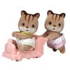 Sylvanian Families Dolls ST Mark Ages 3 and Toy Sylvanian Epoch [Squirrel Twins] Li-46 Certified, Up, Dollhouse, Families,