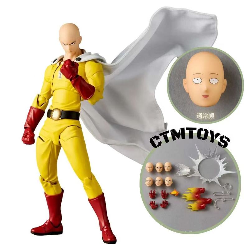 Новая 16 см One Punch Man Сайтама Специальное издание Множество Аксессуаров Подвижная Фигурка Коллекция Аниме Подарок
