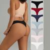 Sexy Low-Rise Thong Ribbed Women'S Panties Briefs T-Pants Yoga Fitness