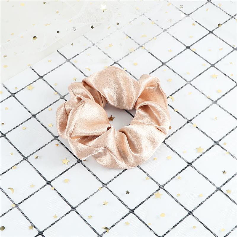 60 Styles Women Girls Satin Scrunchie Candy Color Hair Ties Rope Elastic Fashion Hair Bands Vintage Simple Hair Accessories Gift