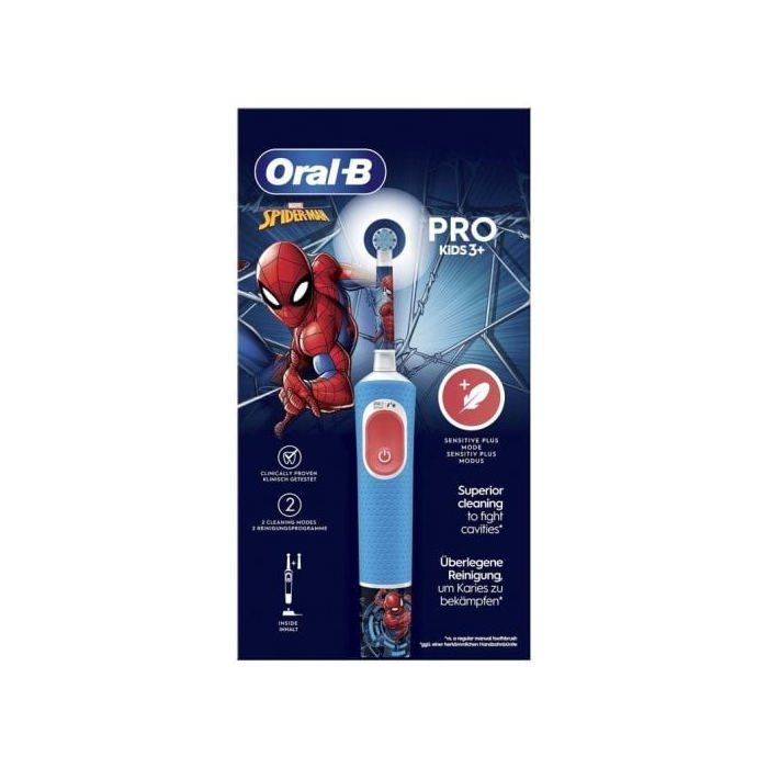 Brosse à Dents électronique ORAL-B 2VEL PROKIDS SPIDERM - Enfant - Mixte